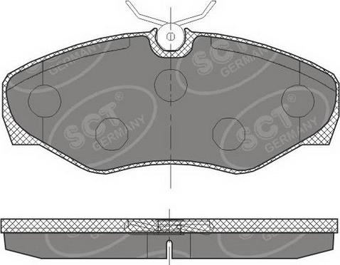 SCT-MANNOL SP 451 PR - Bremžu uzliku kompl., Disku bremzes www.autospares.lv