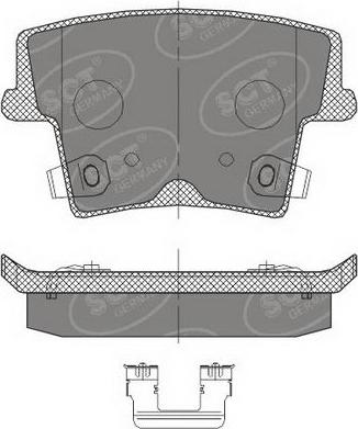 SCT-MANNOL SP 464 PR - Bremžu uzliku kompl., Disku bremzes www.autospares.lv