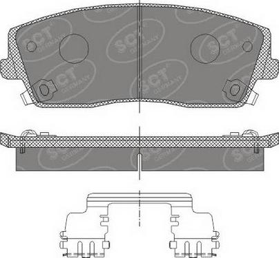 SCT-MANNOL SP 465 PR - Bremžu uzliku kompl., Disku bremzes www.autospares.lv