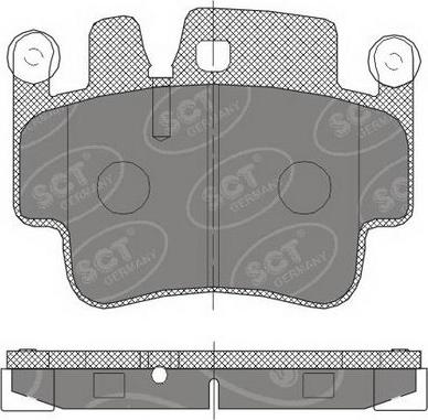 SCT-MANNOL SP 461 PR - Bremžu uzliku kompl., Disku bremzes autospares.lv