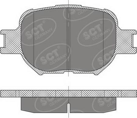 SCT-MANNOL SP 467 PR - Bremžu uzliku kompl., Disku bremzes www.autospares.lv