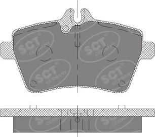 SCT-MANNOL SP 409 PR - Bremžu uzliku kompl., Disku bremzes www.autospares.lv