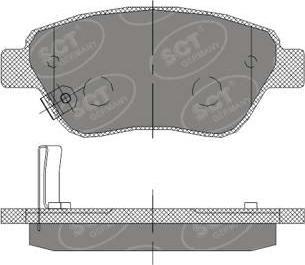 SCT-MANNOL SP 406 PR - Bremžu uzliku kompl., Disku bremzes www.autospares.lv