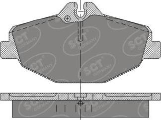 SCT-MANNOL SP 403 PR - Bremžu uzliku kompl., Disku bremzes autospares.lv