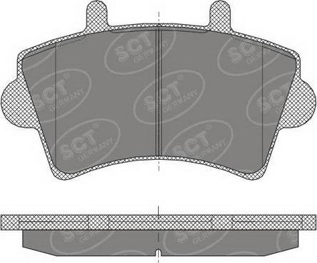 SCT-MANNOL SP 419 PR - Bremžu uzliku kompl., Disku bremzes autospares.lv