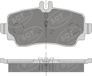 SCT-MANNOL SP 411 PR - Bremžu uzliku kompl., Disku bremzes autospares.lv