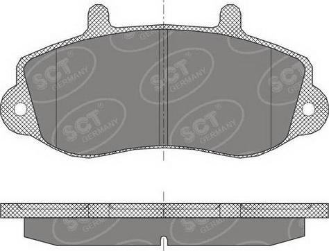 SCT-MANNOL SP 418 PR - Bremžu uzliku kompl., Disku bremzes www.autospares.lv