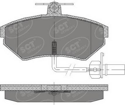 SCT-MANNOL SP 417 PR - Тормозные колодки, дисковые, комплект www.autospares.lv