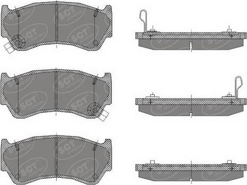 SCT-MANNOL SP 439 PR - Brake Pad Set, disc brake www.autospares.lv