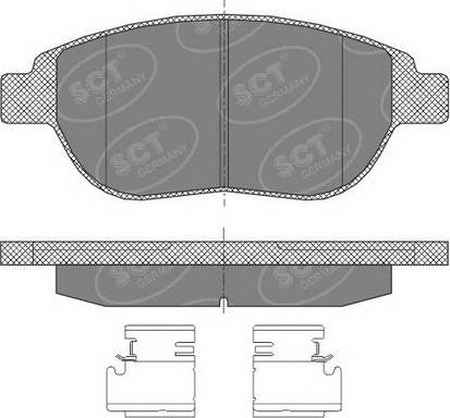 SCT-MANNOL SP 435 PR - Bremžu uzliku kompl., Disku bremzes www.autospares.lv