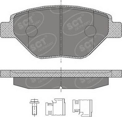 SCT-MANNOL SP 428 PR - Bremžu uzliku kompl., Disku bremzes www.autospares.lv