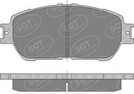 SCT-MANNOL SP 474 PR - Bremžu uzliku kompl., Disku bremzes www.autospares.lv