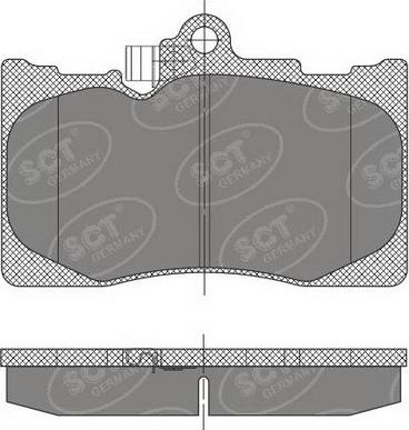 SCT-MANNOL SP 475 PR - Bremžu uzliku kompl., Disku bremzes www.autospares.lv