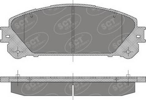 SCT-MANNOL SP 473 PR - Bremžu uzliku kompl., Disku bremzes www.autospares.lv