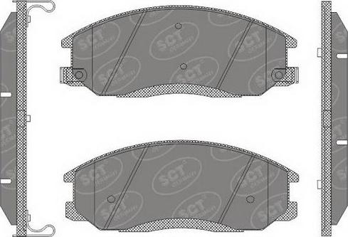 SCT-MANNOL SP 649 PR - Brake Pad Set, disc brake www.autospares.lv