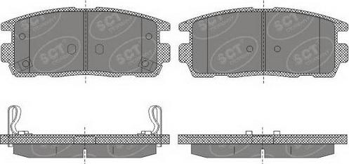 SCT-MANNOL SP 647 PR - Тормозные колодки, дисковые, комплект www.autospares.lv