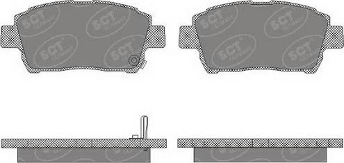 SCT-MANNOL SP 656 PR - Brake Pad Set, disc brake www.autospares.lv