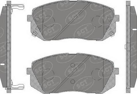 SCT-MANNOL SP 650 PR - Тормозные колодки, дисковые, комплект www.autospares.lv