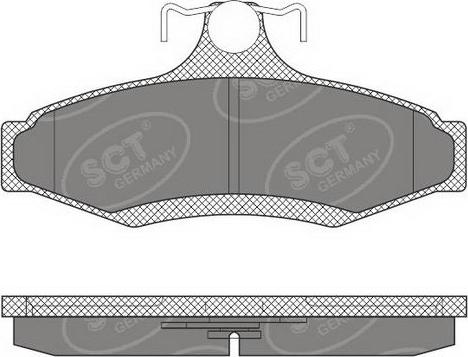 SCT-MANNOL SP 653 PR - Bremžu uzliku kompl., Disku bremzes autospares.lv