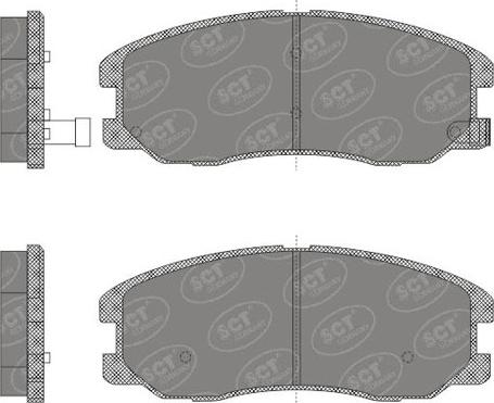 SCT-MANNOL SP 664 PR - Bremžu uzliku kompl., Disku bremzes www.autospares.lv