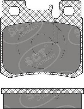 SCT-MANNOL SP 660 PR - Bremžu uzliku kompl., Disku bremzes www.autospares.lv