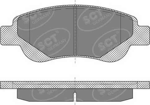 SCT-MANNOL SP 609 PR - Bremžu uzliku kompl., Disku bremzes www.autospares.lv