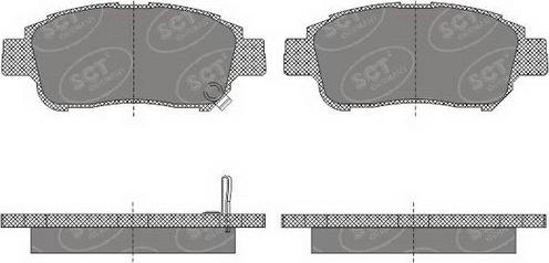 SCT-MANNOL SP 601 PR - Bremžu uzliku kompl., Disku bremzes www.autospares.lv