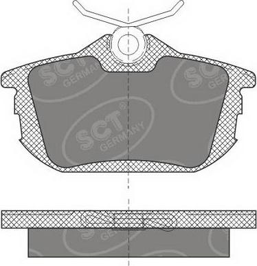 SCT-MANNOL SP 608 PR - Bremžu uzliku kompl., Disku bremzes autospares.lv