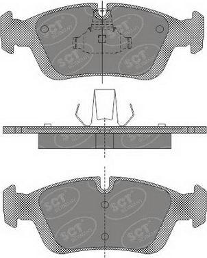 SCT-MANNOL SP 610 PR - Тормозные колодки, дисковые, комплект www.autospares.lv