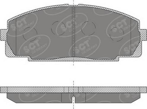 SCT-MANNOL SP 618 PR - Brake Pad Set, disc brake www.autospares.lv