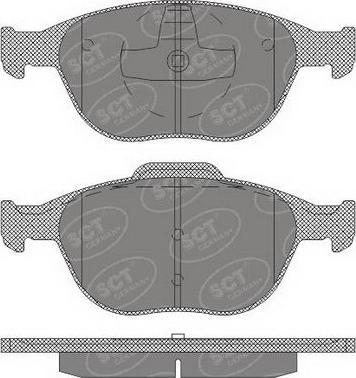 SCT-MANNOL SP 625 PR - Brake Pad Set, disc brake www.autospares.lv