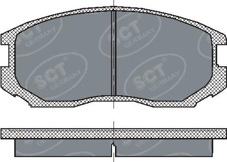 SCT-MANNOL SP 196 PR - Тормозные колодки, дисковые, комплект www.autospares.lv