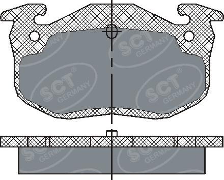 SCT-MANNOL SP 190 PR - Bremžu uzliku kompl., Disku bremzes www.autospares.lv