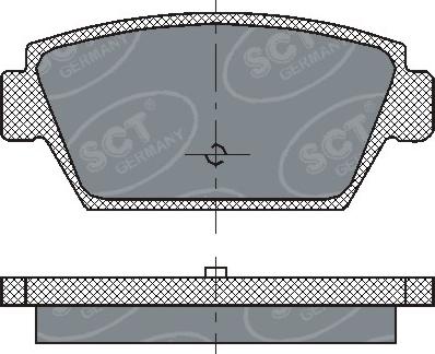 SCT-MANNOL SP 192 PR - Brake Pad Set, disc brake www.autospares.lv