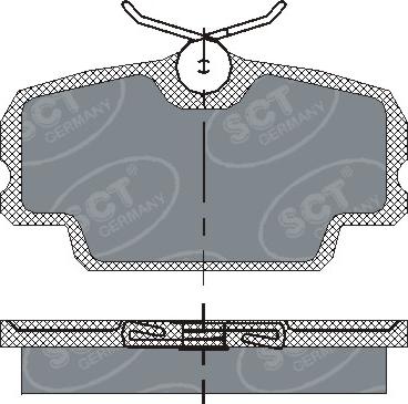 SCT-MANNOL SP 141 PR - Bremžu uzliku kompl., Disku bremzes www.autospares.lv