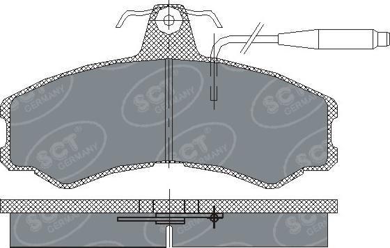 SCT-MANNOL SP 154 PR - Bremžu uzliku kompl., Disku bremzes autospares.lv