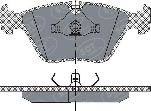 SCT-MANNOL SP 152 PR - Bremžu uzliku kompl., Disku bremzes www.autospares.lv