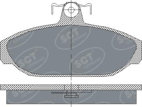 SCT-MANNOL SP 165 PR - Bremžu uzliku kompl., Disku bremzes www.autospares.lv