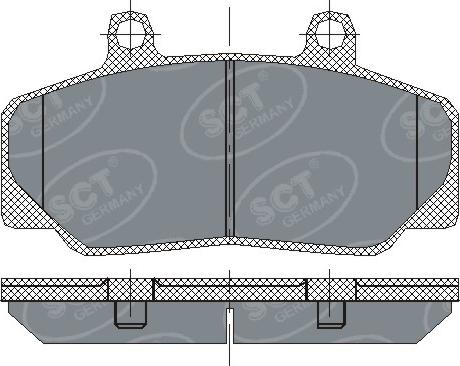 SCT-MANNOL SP 166 PR - Bremžu uzliku kompl., Disku bremzes www.autospares.lv