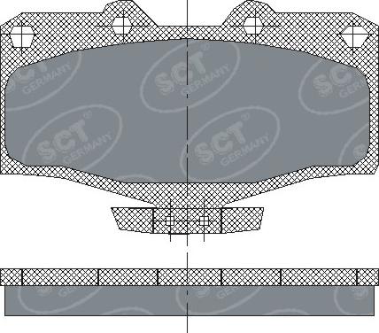 SCT-MANNOL SP 160 PR - Bremžu uzliku kompl., Disku bremzes www.autospares.lv