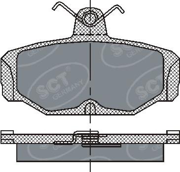 SCT-MANNOL SP 161 PR - Bremžu uzliku kompl., Disku bremzes www.autospares.lv