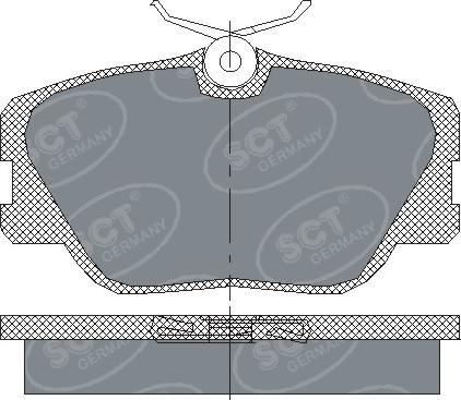 SCT-MANNOL SP 167 PR - Bremžu uzliku kompl., Disku bremzes autospares.lv