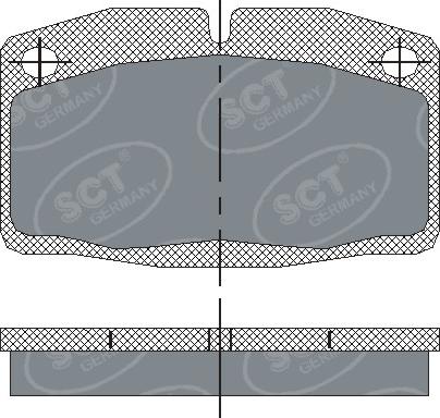 SCT-MANNOL SP 105 PR - Bremžu uzliku kompl., Disku bremzes autospares.lv