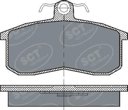 SCT-MANNOL SP 101 - Bremžu uzliku kompl., Disku bremzes www.autospares.lv