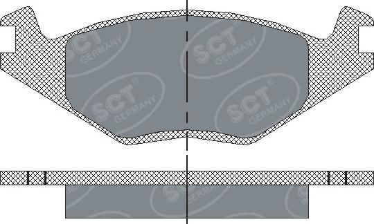 SCT-MANNOL SP 116 PR - Тормозные колодки, дисковые, комплект www.autospares.lv