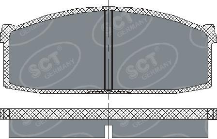 SCT-MANNOL SP 112 PR - Bremžu uzliku kompl., Disku bremzes www.autospares.lv