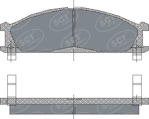 SCT-MANNOL SP 185 PR - Bremžu uzliku kompl., Disku bremzes www.autospares.lv