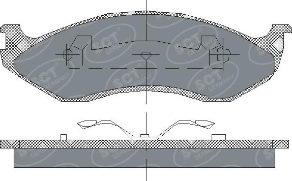 SCT-MANNOL SP 181 PR - Bremžu uzliku kompl., Disku bremzes www.autospares.lv