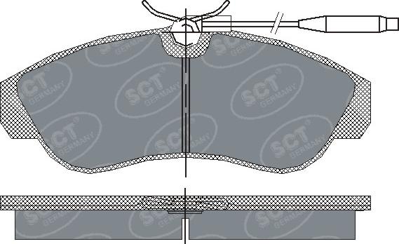 SCT-MANNOL SP 183 PR - Bremžu uzliku kompl., Disku bremzes www.autospares.lv