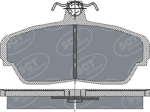 SCT-MANNOL SP 187 - Bremžu uzliku kompl., Disku bremzes www.autospares.lv